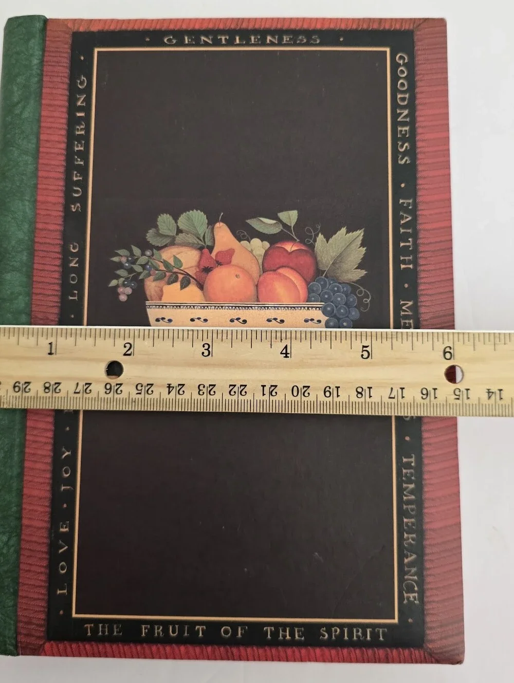 90s DIANE ULMER PEDERSEN vintage Fruit Basket Artwork Food Recipe Journal